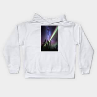 Milky way and the Aurora Borealis (C022/8448) Kids Hoodie